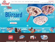 Tablet Screenshot of dairyqueen.com